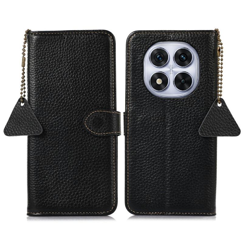 Läderskal Fodral Xiaomi Redmi Note 14 Pro 5g Äkta Läder Rfid-blockering