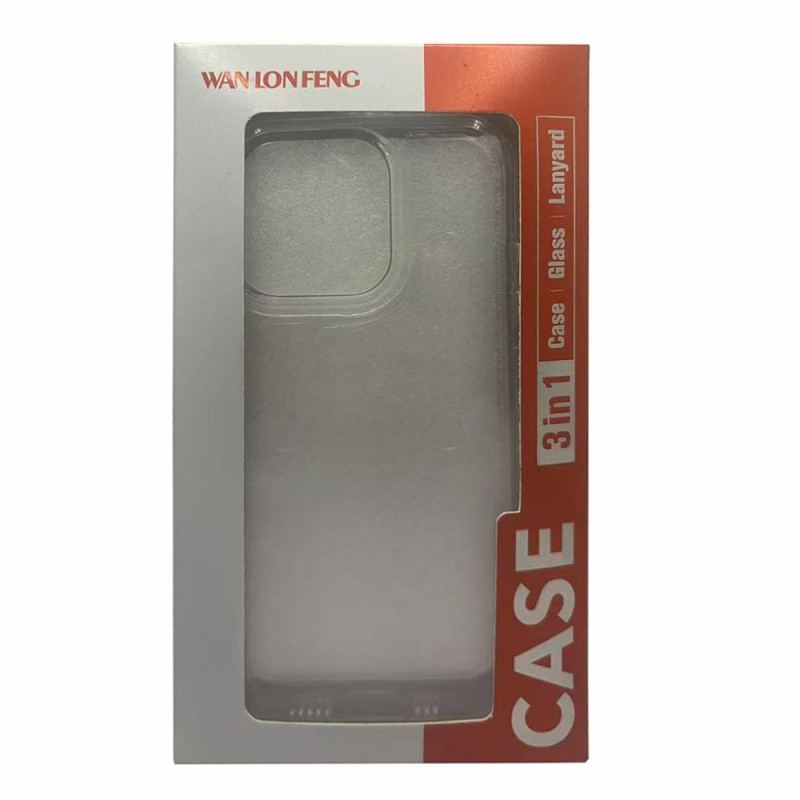 Skal Xiaomi Redmi Note 14 Pro 5g Genomskinligt Med Heltäckande Skärmskydd I Härdat Glas