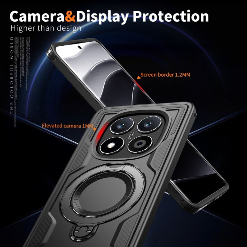 Skal Xiaomi Redmi Note 14 Pro 5g Telefonfodral Roterande Stativ Och Magsafe-kompatibilitet