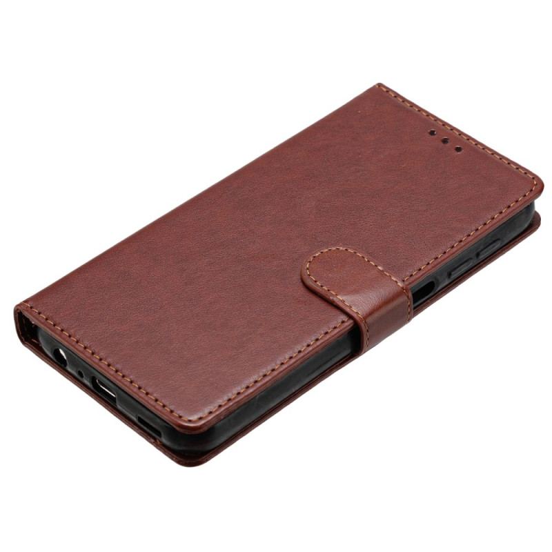 Skyddsfodral Xiaomi Redmi Note 14 Pro 5g Enfärgat Konstläder Med Rem