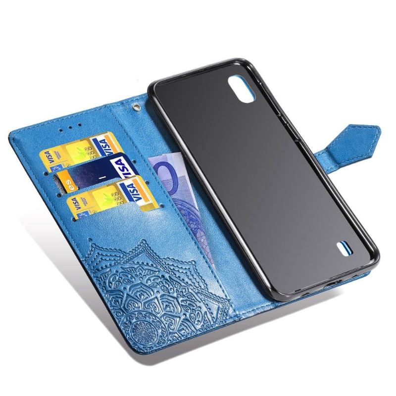 Fodral För Samsung Galaxy A10 Reliefblomma Mandala