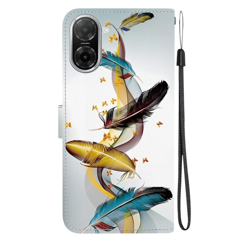 Fodral För Poco C71 Färgglada Fjädrar