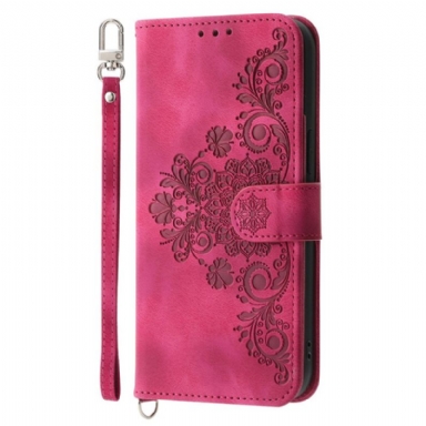 Fodral Poco C71 Blommig Spets Med Snodd Och Axelrem