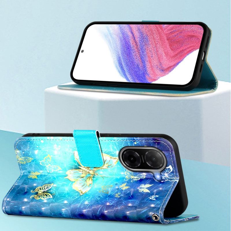 Fodral Poco C71 Guldfärgade Fjärilar