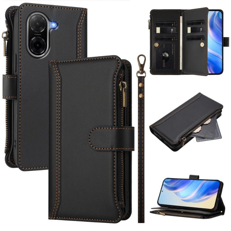 Fodral Poco C71 Plånbok Med 9 Kortfack Och Snodd