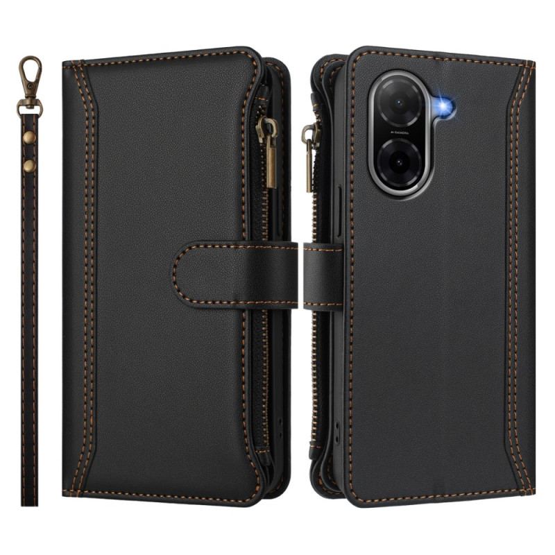 Fodral Poco C71 Plånbok Med 9 Kortfack Och Snodd