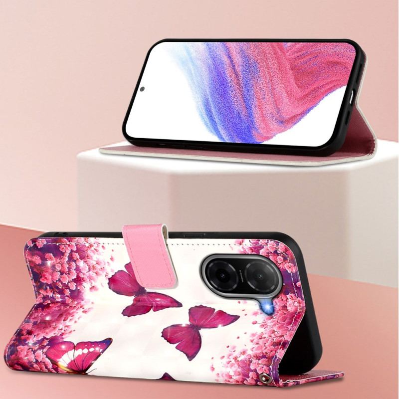 Fodral Poco C71 Rosa Fjärilar