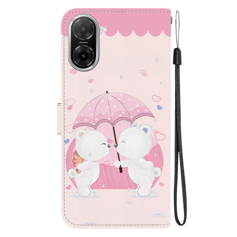 Läderskal Fodral Poco C71 Björnmönster