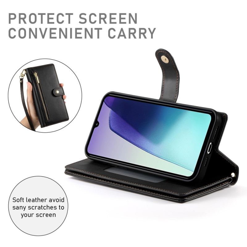 Läderskal Fodral Poco C71 Rem Och Axelrem Rem