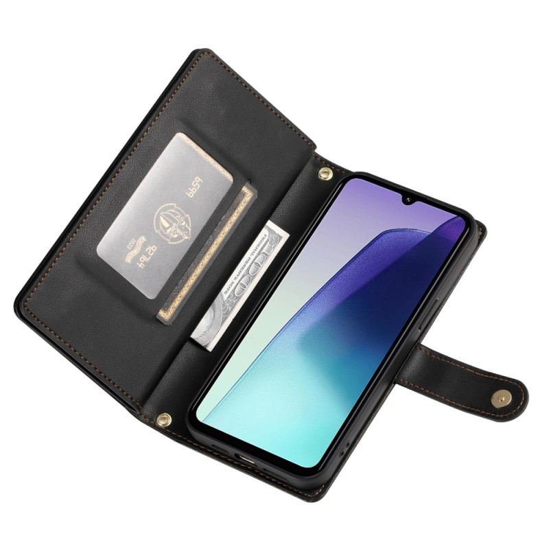 Läderskal Fodral Poco C71 Rem Och Axelrem Rem