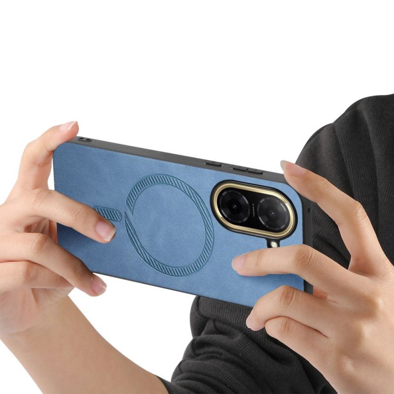 Skal För Poco C71 Magsafe-kompatibel Med Lädereffekt