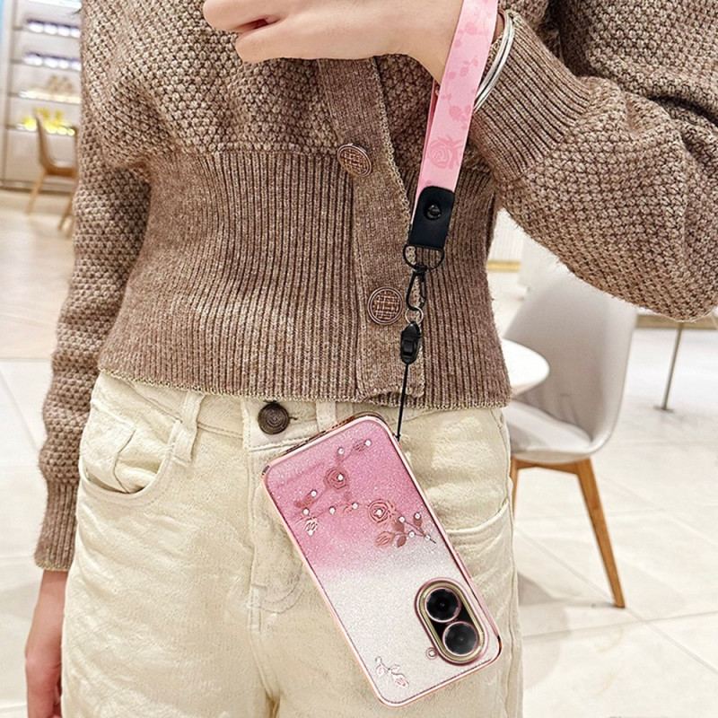 Skal Poco C71 Blommor Strass Och Kadem-remmar