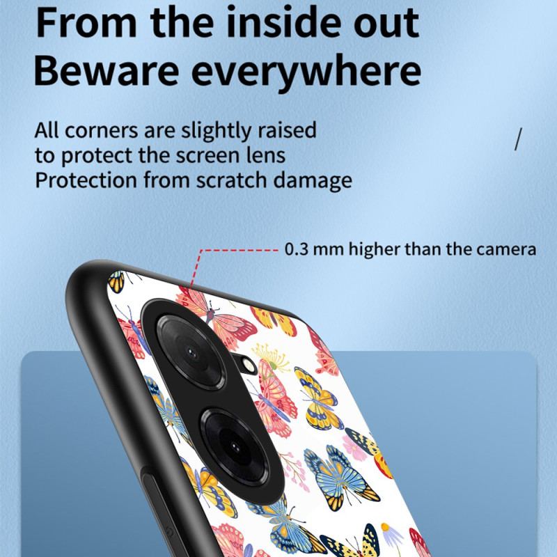 Skal Poco C71 Fjärilsliknande Härdat Glas