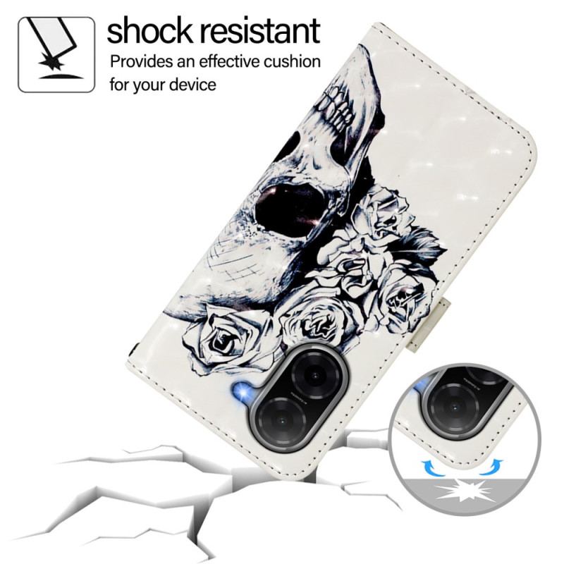 Skyddsfodral Poco C71 Blommig Dödskalle