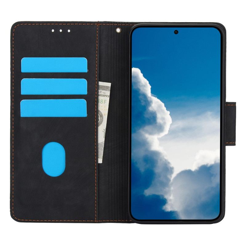 Fodral Samsung Galaxy S25 5g Blommigt Mönster Med Mockaeffekt