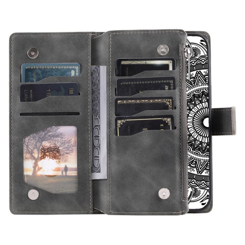 Fodral Samsung Galaxy S25 5g Plånbok Med Mandala-mockaeffekt