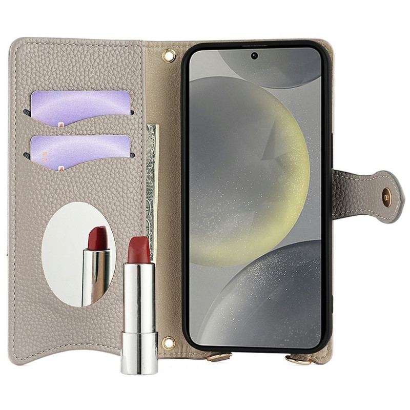 Fodral Samsung Galaxy S25 5g Spegel Och Kedja