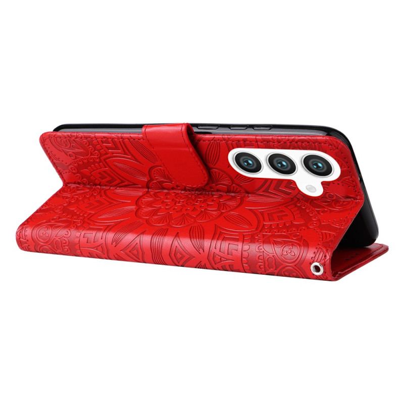 Läderfodral Samsung Galaxy S25 5g Telefonfodral Mandala-rem