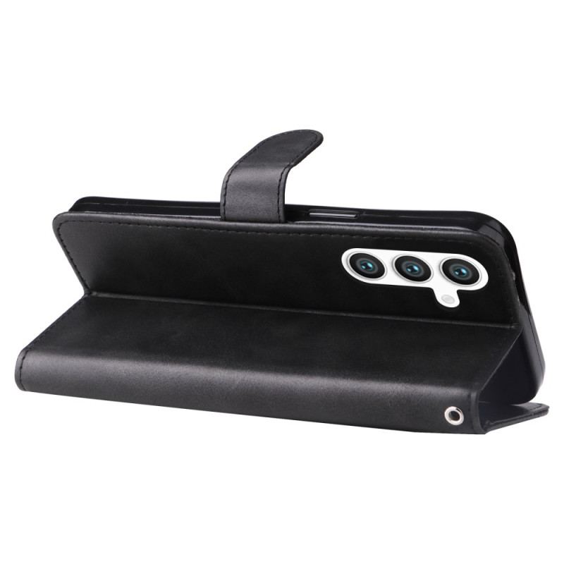 Läderfodral Samsung Galaxy S25 5g Telefonfodral Plånbok Med Dragkedja