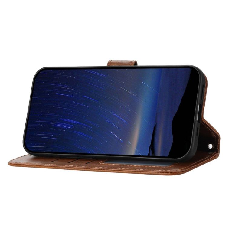 Läderskal Fodral Samsung Galaxy S25 5g Ficka Rem Och Axelrem Med Dragkedja