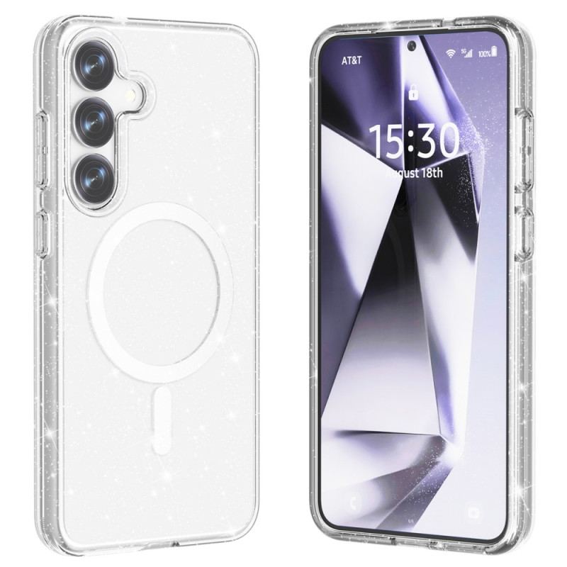 Skal För Samsung Galaxy S25 5g Glittrig Baksida Magsafe-kompatibel