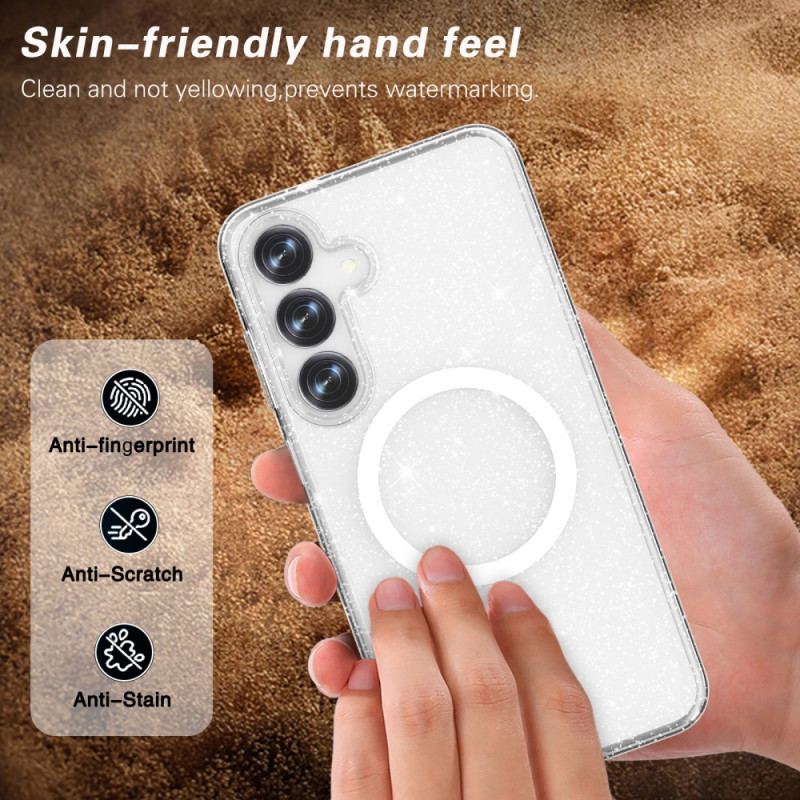 Skal För Samsung Galaxy S25 5g Glittrig Baksida Magsafe-kompatibel