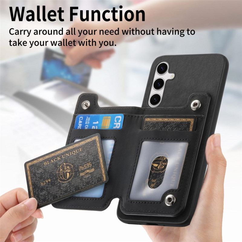 Skal För Samsung Galaxy S25 5g Med Avtagbar Magnetisk Korthållare