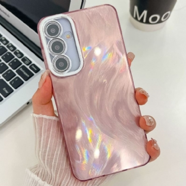 Skal För Samsung Galaxy S25 5g Pärlemorskimrande Med Skyddsfilm