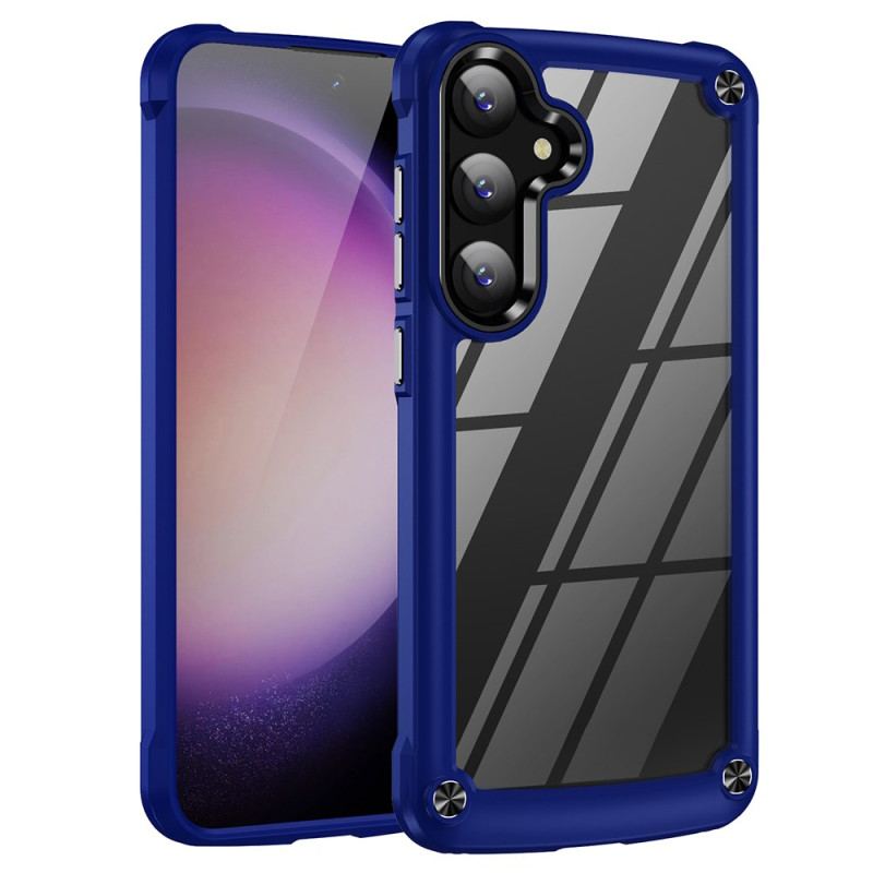 Skal Samsung Galaxy S25 5g Genomskinlig Med Silikonkanter