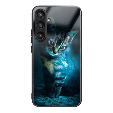 Skal Samsung Galaxy S25 5g Telefonfodral Kattmönster Härdat Glas