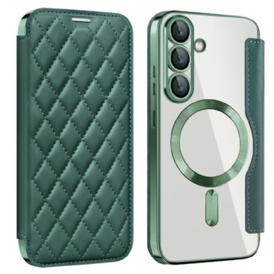 Skal Samsung Galaxy S25 5g Telefonfodral Quiltad Kompatibel Med Magsafe