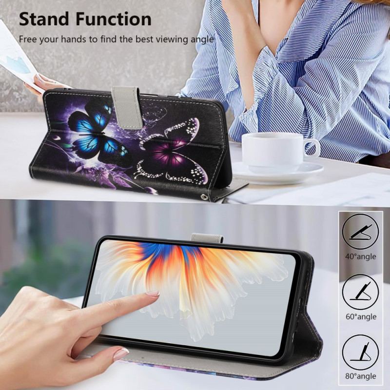 Fodral För Vivo V60 Lite Två Fjärilar