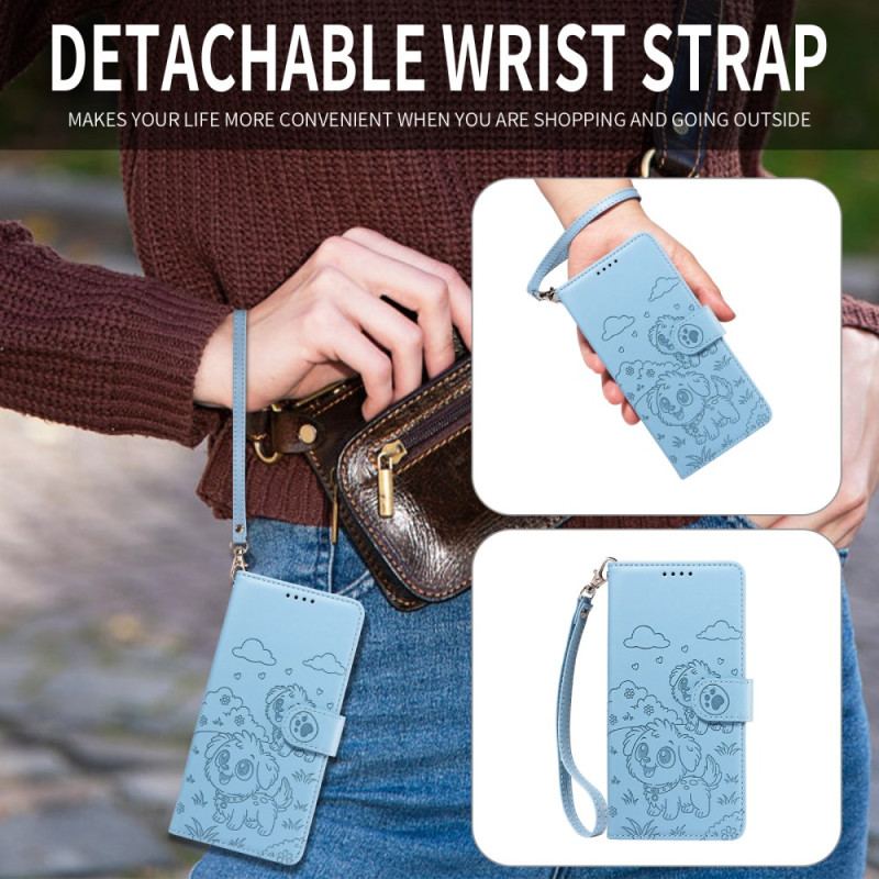 Fodral Vivo V60 Lite Rfid-skydd Och Hundmönster