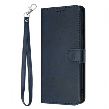 Läderfodral Vivo V60 Lite Telefonfodral Lädereffekt Rem