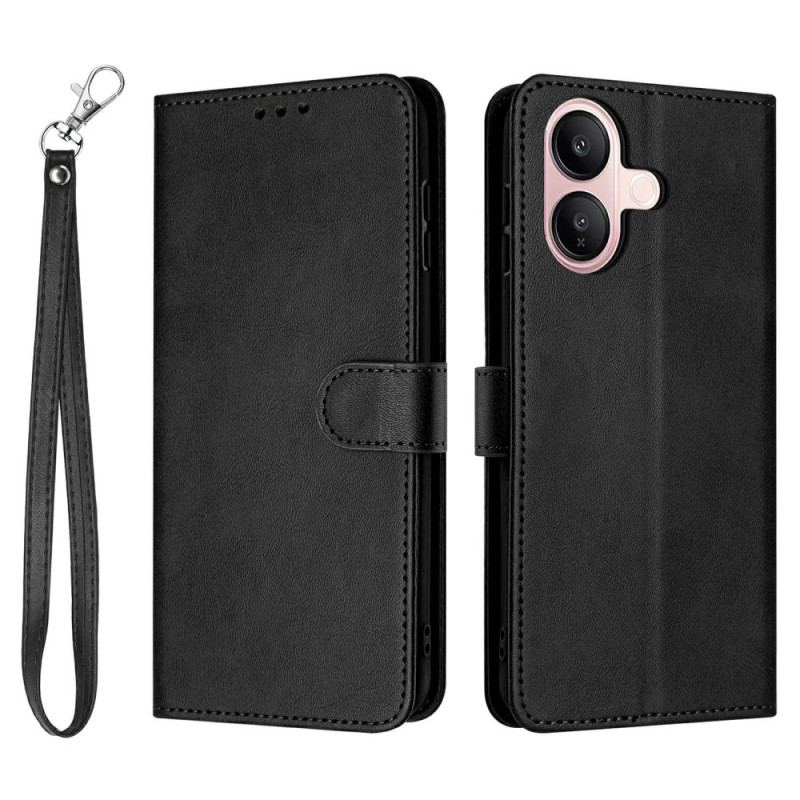 Läderfodral Vivo V60 Lite Telefonfodral Lädereffekt Rem