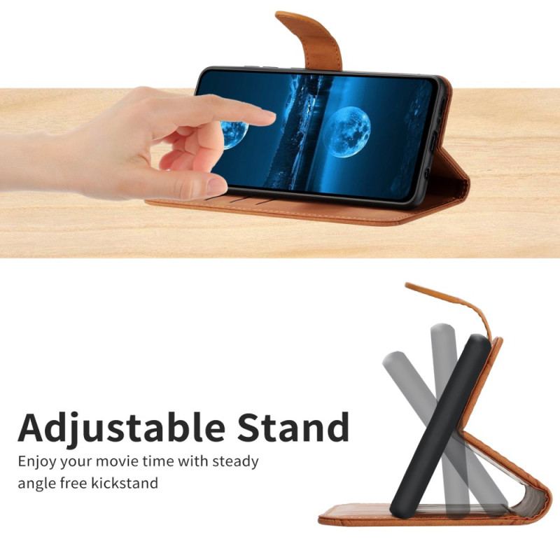 Läderfodral Vivo V60 Lite Telefonfodral Linjer Och Ränder