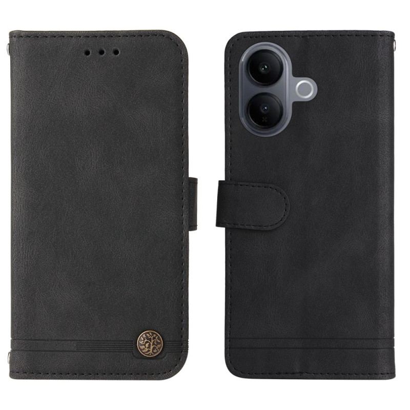 Läderskal Fodral Vivo V60 Lite Dekorativ Nit