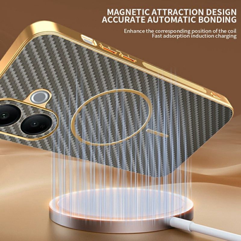 Skal För Vivo V60 Lite Kolfiberstruktur