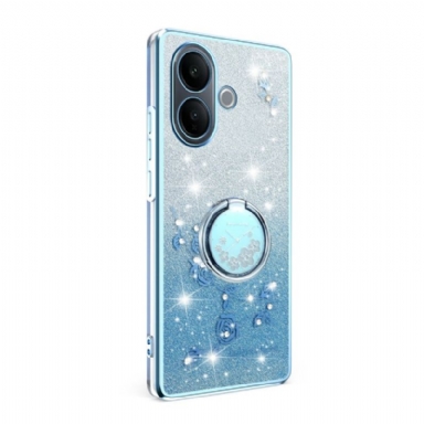 Skal Vivo V60 Lite Med Ringhållare Och Tonade Paljetter