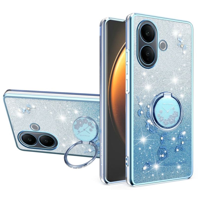 Skal Vivo V60 Lite Med Ringhållare Och Tonade Paljetter