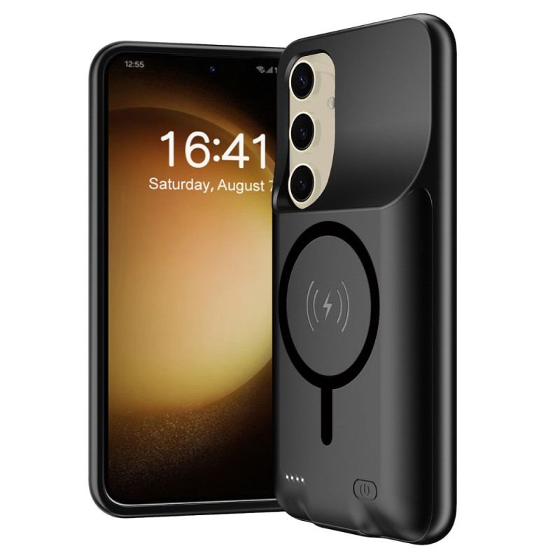 10000mah Batterifodral För Samsung Galaxy S25 Plus Med Extern Laddare Och Magnetfäste