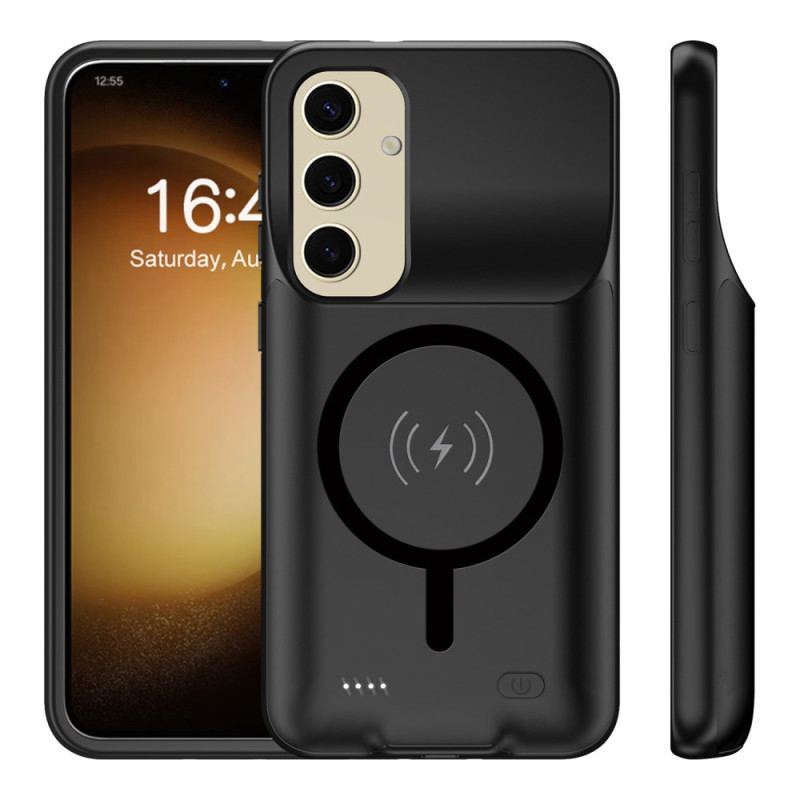 10000mah Batterifodral För Samsung Galaxy S25 Plus Med Extern Laddare Och Magnetfäste