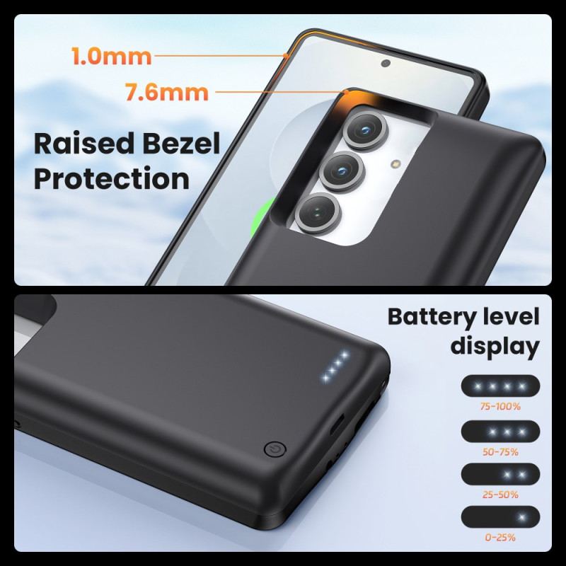 10000mah Batterifodral För Samsung Galaxy S25 Plus / S24 Plus