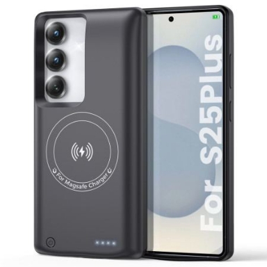 10000mah Batterifodral För Samsung Galaxy S25 Plus / S24 Plus Med Laddare Och Magnetfäste