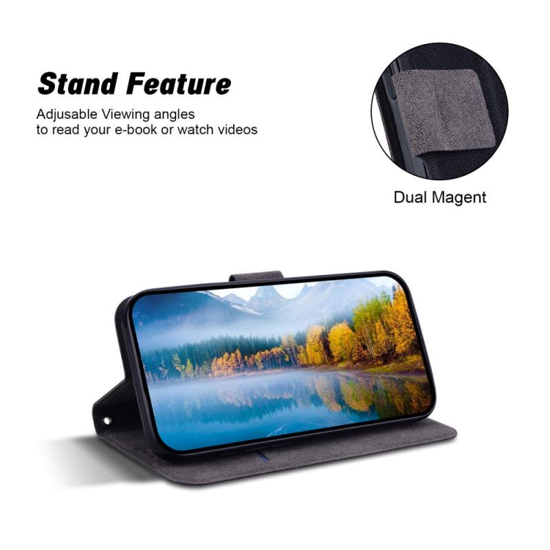 Fodral För Samsung Galaxy S25 Plus 5g Enfärgad Lädereffekt Med Rem