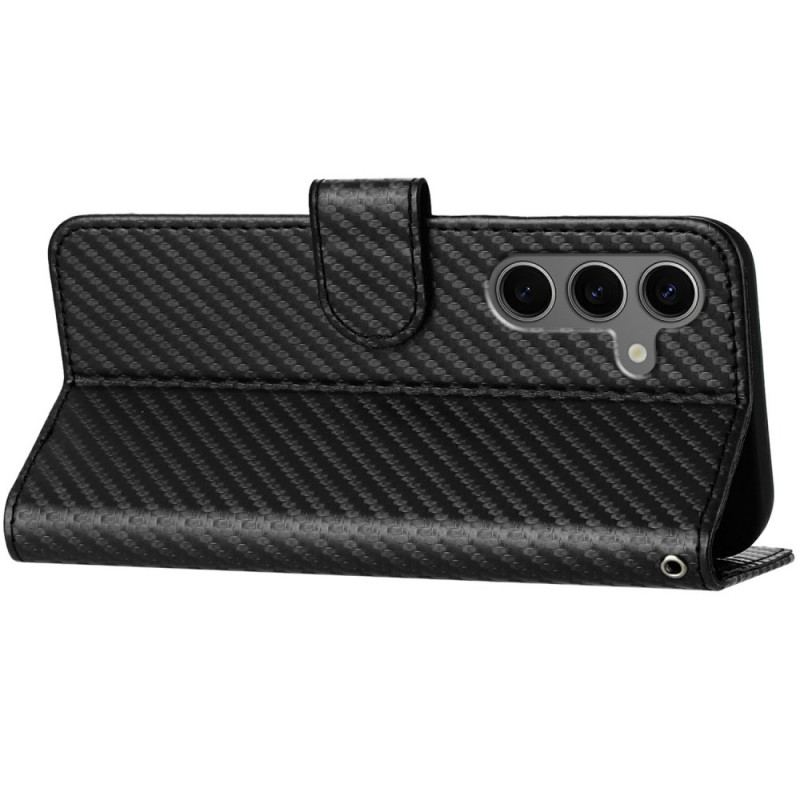 Fodral För Samsung Galaxy S25 Plus 5g Kolfiber Med Rem