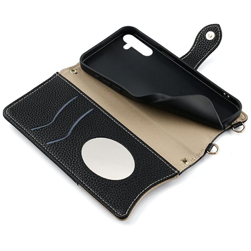 Fodral För Samsung Galaxy S25 Plus 5g Plånbok Med Kedja