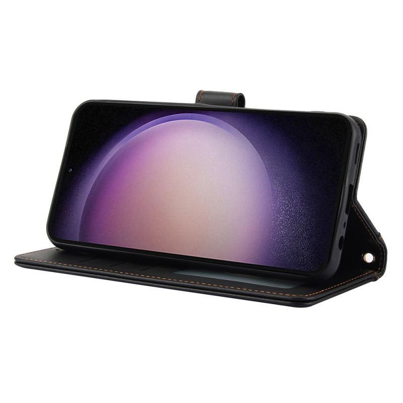 Fodral Samsung Galaxy S25 Plus 5g Lädermodell Med Rem