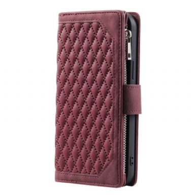 Fodral Samsung Galaxy S25 Plus 5g Plånbok Med Quilt