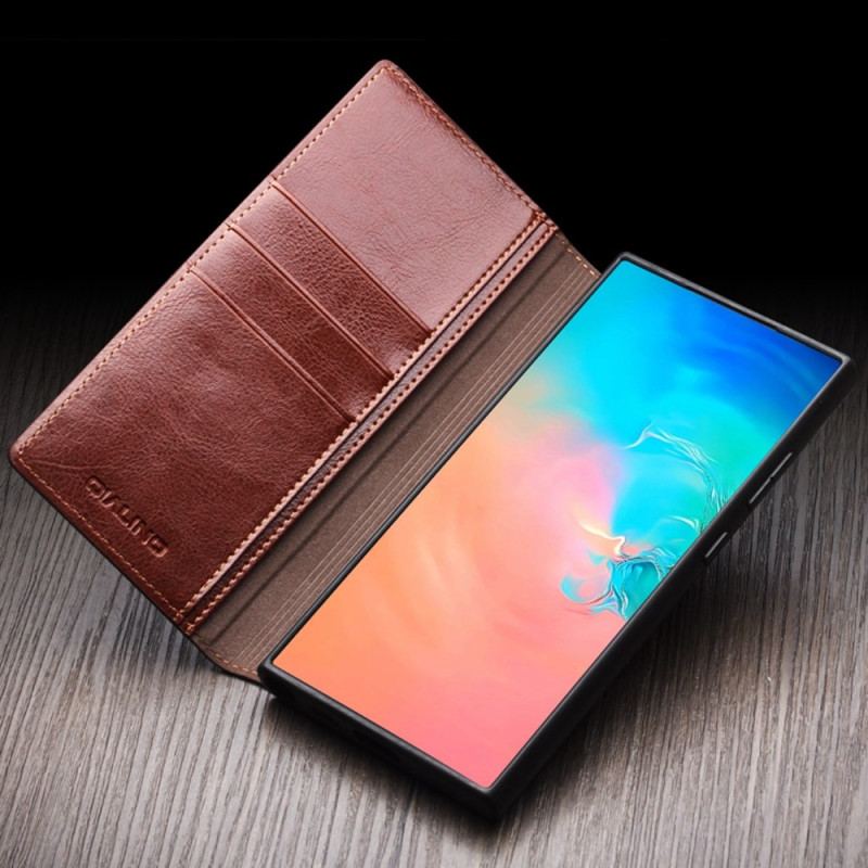 Folio-fodral Samsung Galaxy S25 Plus 5g Äkta Läder